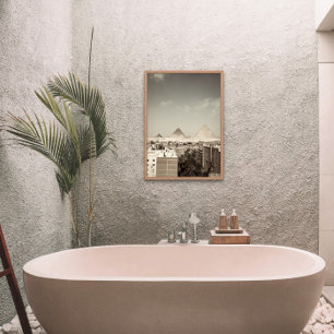 piramides van Giza Downtown Egypt Poster