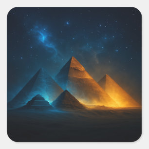 Piramides van Giza Night Glow Sticker