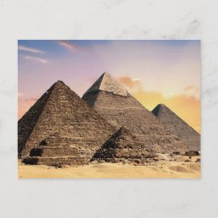 piramides van giza Oud Egypte Woestijnlandschap Briefkaart