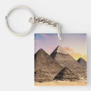 Piramides Van Giza Reis Egypte Foto Sleutelhanger