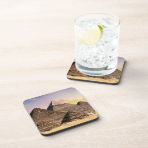 Piramides Van Giza Reizen Egypte Foto Bier Onderzetter