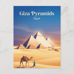 Piramides van Gizeh Egypte Briefkaart