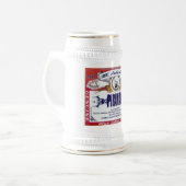 Piranah beer stein bierpul (Voorkant links)