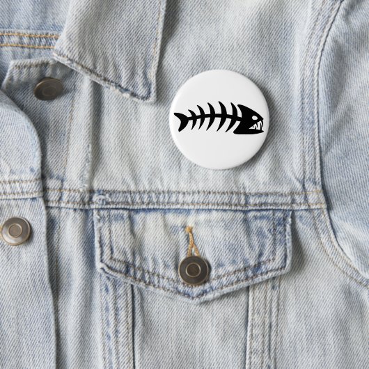 Piranha Fish Bone Ronde Button 5,7 Cm (In situ)