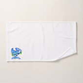 Piranha Tropical Bleu avec étoiles (Serviette à main)