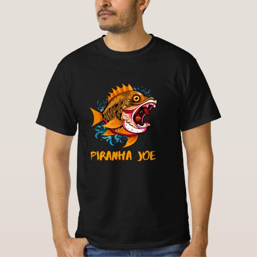 PIRANHA VISLIEFHEBBER T-SHIRT (Voorkant)