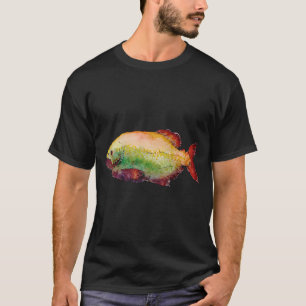 Piranha Vissen Illustratie T-shirt