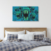 Piranhas Canvas Afdruk (Insitu (Slaapkamer))