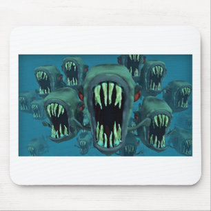 Piranhas Fish Custom Personaliseer Jubilea Muismat