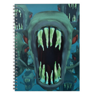 Piranhas Fish Custom Personaliseer Jubilea Notitieboek