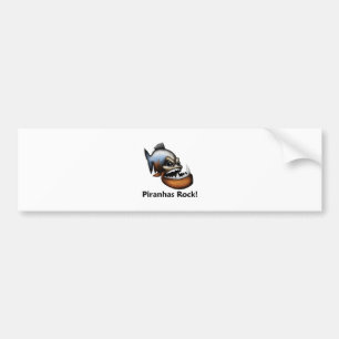 Piranhas Rock! Bumpersticker