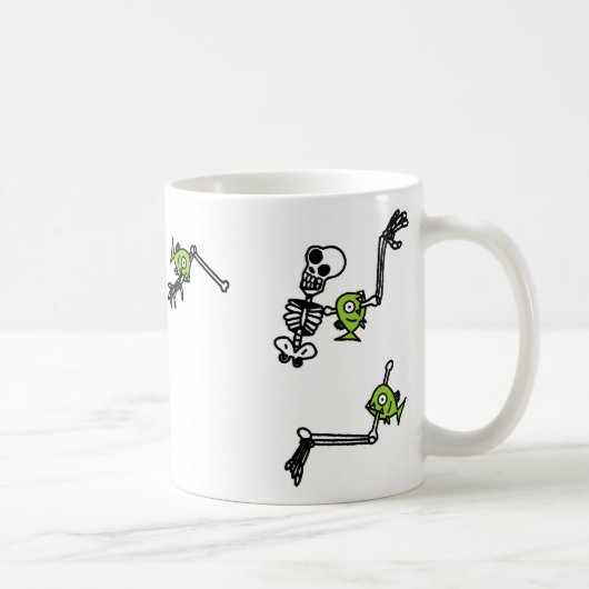 Piranhas zijn cool. (omwikkelen rond mok ontwerp) (Rechts)