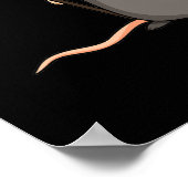 Pirat Funny Pirate Rat Pun Dark BG Poster (Hoek)