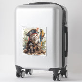 Pirat Kat Schat Sticker (Koffer)