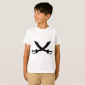 pirat saber sword icon t-shirt (Voorkant volledig)