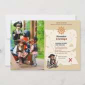 Piratbeer Thema Verjaardagsfeestje Kaart (Voorkant)