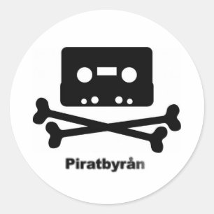 Piratbyran logo sticker