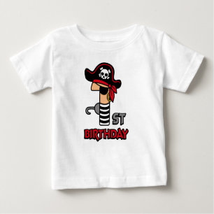 Pirate 1e verjaardag t-shirt