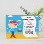 Pirate Ahoy Mates Invitation à la fête d'anniversa (Debout devant)