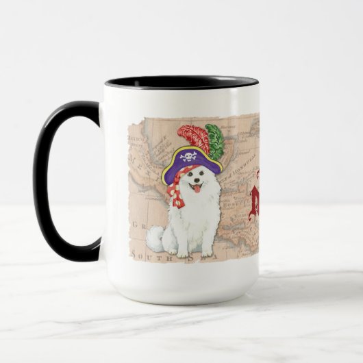 Pirate American Eskimo Chien Mug (Gauche)