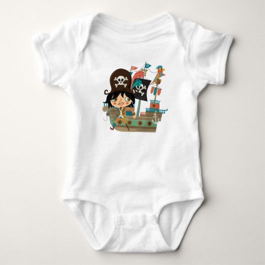 Pirate and Pirate Ship Romper (Voorkant)