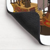 Pirate Andy op een schip Muismat (Hoek)