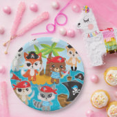 Pirate Animal Crew Papieren Bordje (Feest)