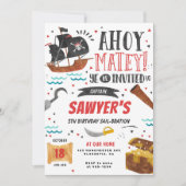 Pirate Anniversaire Fête Enfants Invitation (Devant)
