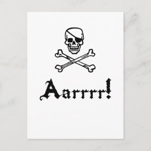 Pirate Arrr Briefkaart