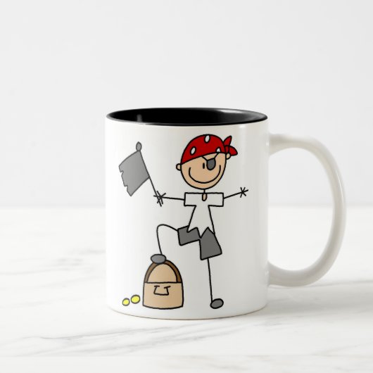 Pirate avec la tasse de trésor (Droit)