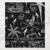 Pirate aventure personnalisée Étiquette de nourrit (Étiquettes simples)