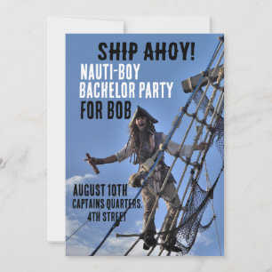 PIRATE BACHELOR PARTY INVITATIONS SUR MESURE