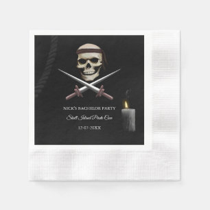 Pirate Bachelor / Verjaardagsfeest - piratenthema Servet