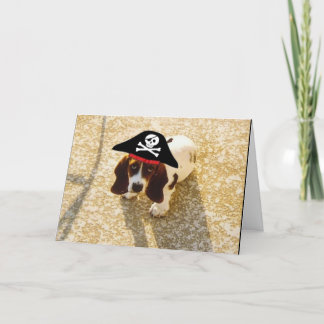 Pirate Bassett Hound Kaarten