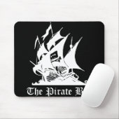 Pirate Bay Muismat - Zwarte versie (Met muis)