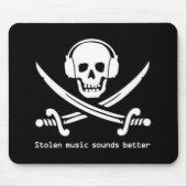 Pirate Bay - Stolen Music klinkt beter in muispad Muismat (Voorkant)