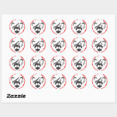 Pirate Beer achteruit Ronde Sticker (Vel)