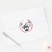 Pirate Beer achteruit Ronde Sticker (Envelop)