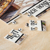 Pirate Bench bij het strand Puzzel (Zijkant)