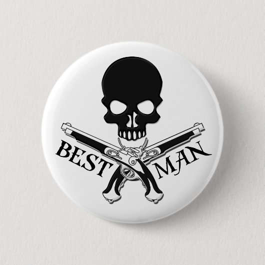 Pirate Best Man Button (Voorkant)