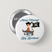 Pirate Big Brother Ronde Button 5,7 Cm (Voorkant /achterkant)