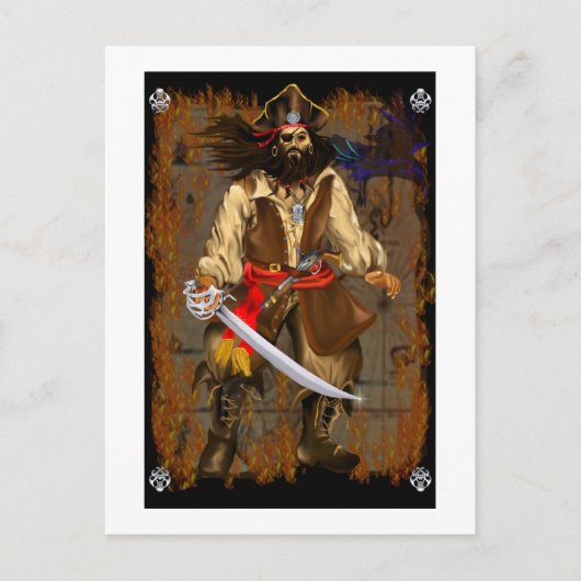 Pirate-Big en Bad Briefkaart (Voorkant)