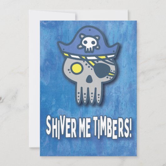 Pirate Birthday First Birthday Kaart (Voorkant)