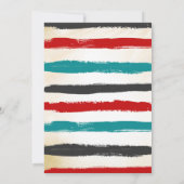 Pirate Birthday Invitation Ahoy Pirate Party Bash Kaart (Achterkant)