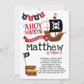 Pirate Birthday Invitation Kaart (Voorkant)