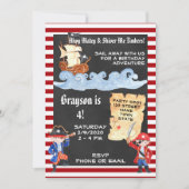 Pirate Birthday Invitation Kaart (Voorkant)