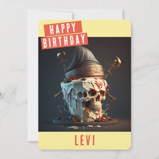 Pirate Birthday Kaart (Voorkant)