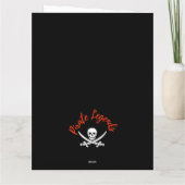 Pirate Birthday Kaart (Achterkant)