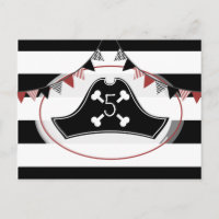 Pirate Birthday Party Briefkaart Uitnodigen