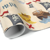 Pirate Birthday Party Cadeaupapier (Rol Hoek)